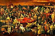 油画巨作《与但丁讨论神曲》