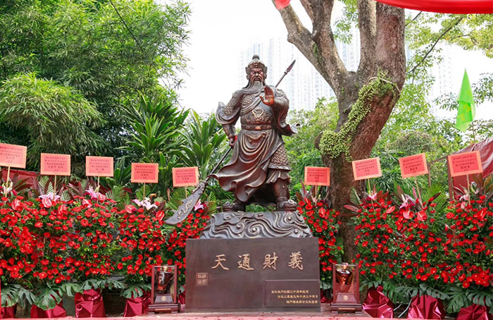 关帝圣像,已顺利安坐澳门氹仔.jpg