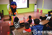 湖北荆州:关公进校园 德育更精彩