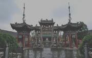 河南周口：雨中静观关帝庙