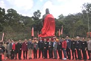 香港元朗：山西运城6米6关公像竖立荔枝山庄