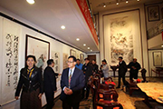 中国北京：美国关帝庙李绍基主席参访汪国新