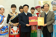 朱正明在中南民族大学传播关公文化