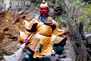 贵州思南：关公像亮相千佛洞